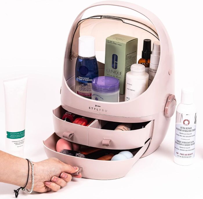Stylpro Beuty Podlette organizator za šminku sa  tri fioke 