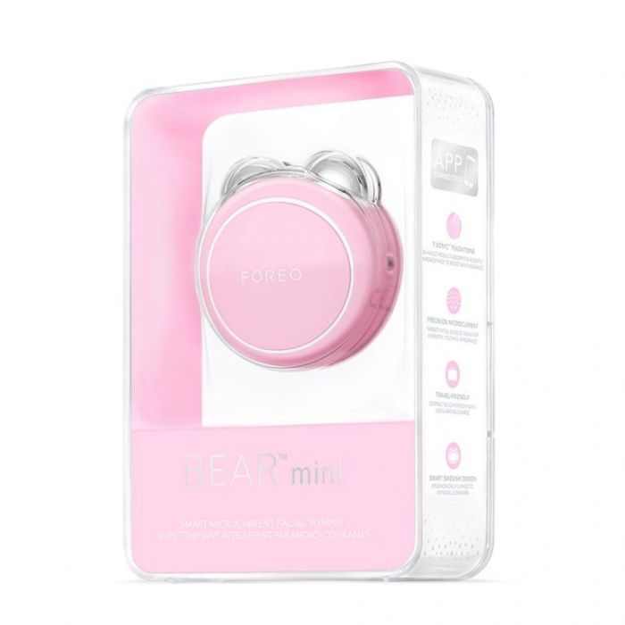 Foreo Bear Mini Pearl Pink uređaj za negu lica u kutiji