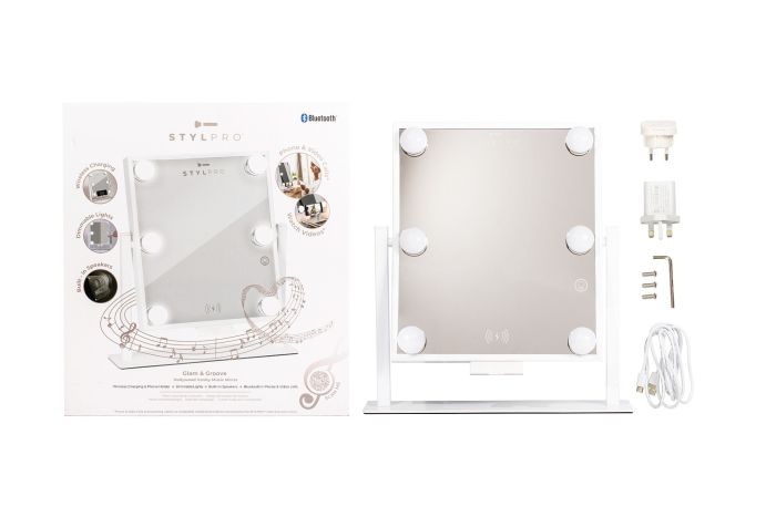 Stylpro Glam & Groove Hollywood Vanity Muzicko Ogledalo Dolazi Sa Punjačem